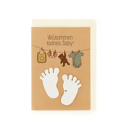 Die Stadtgärtner Die Stadtgärtner Grußkarte mit Saatpapier I Schöne Karte zur Geburt Mädchen & Junge – Produktbild 1 von 1