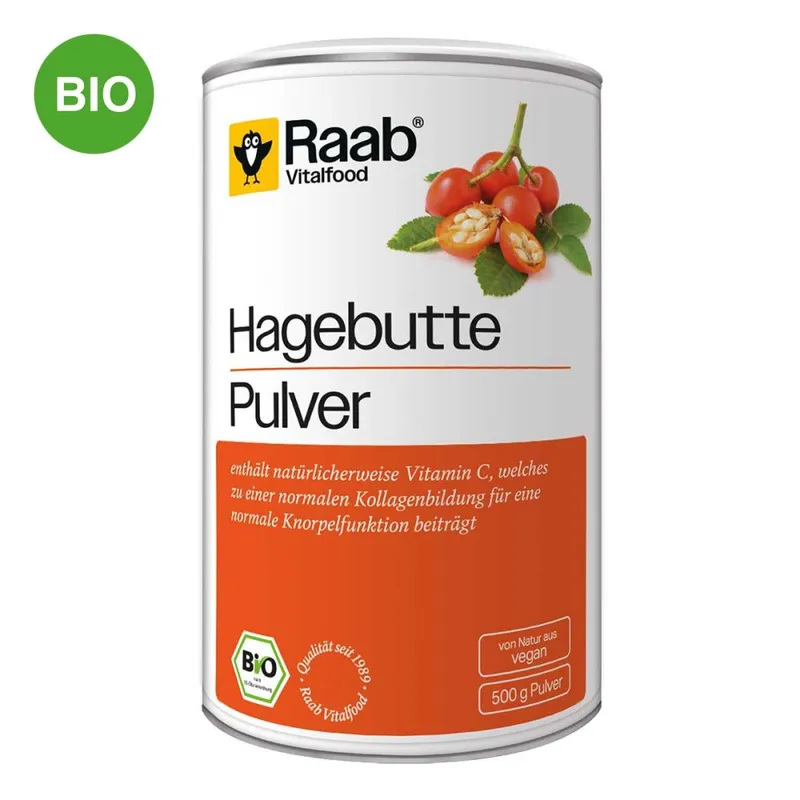 Raab Raab Vitalfood Hagebutte Bio Pulver – Produktbild 3 von 3
