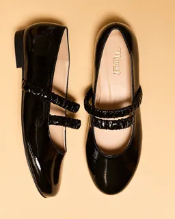 Minuit Sur Terre Minuit Sur Terre Damen vegan Ballerinas Mélodie Schwarz – Produktbild 1 von 1