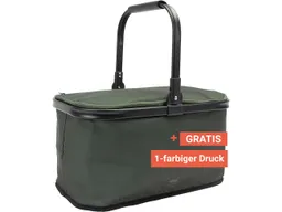 Einkaufskorb "Cool Basket" isoliert, 36 l, klappbar, inkl. 1c-Gratisdruck, olivgrün – Produktbild 1 von 1