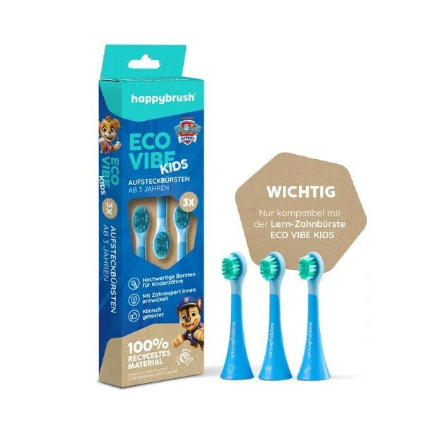 happybrush happybrush Aufsteckbürsten Eco Vibe Kids | Paw Patrol, Blau(blau), – Produktbild 4 von 4