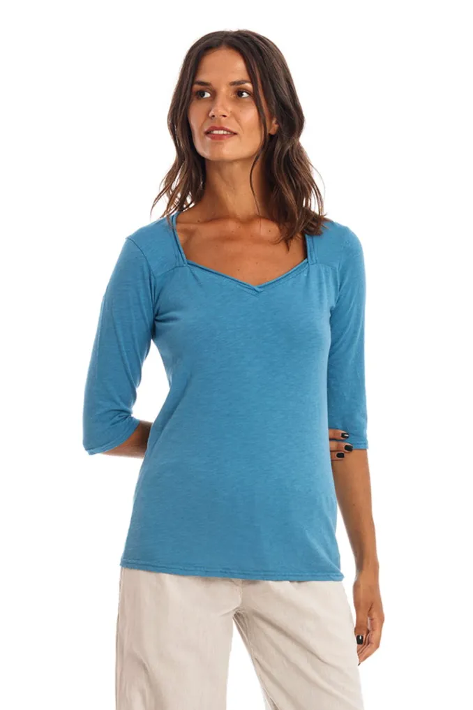 RAVENS VIEW IBIZA RAVENS VIEW IBIZA Damen vegan Oberteil Sasha Maui Blue, Blau, – Produktbild 2 von 2