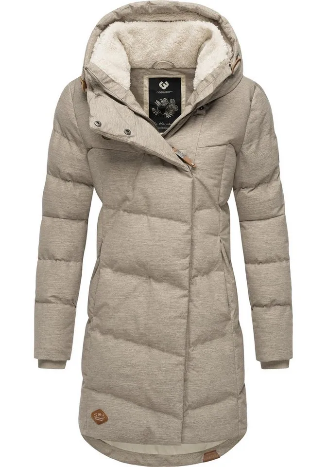 ragwear ragwear Wintermantel Pavla stylischer Winterparka mit Teddyfutter und Kapuze, Braun, – Produktbild 2 von 4