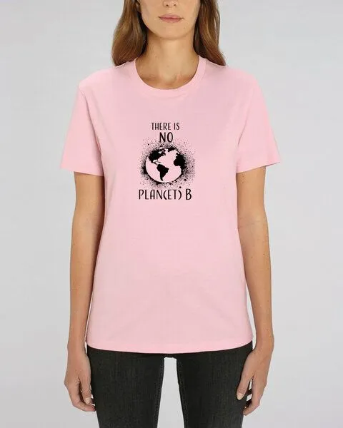 Human Family Human Family Bio Unisex T-Shirt "There is NO Plan(et) B", Cotton-pink, – Produktbild 2 von 3