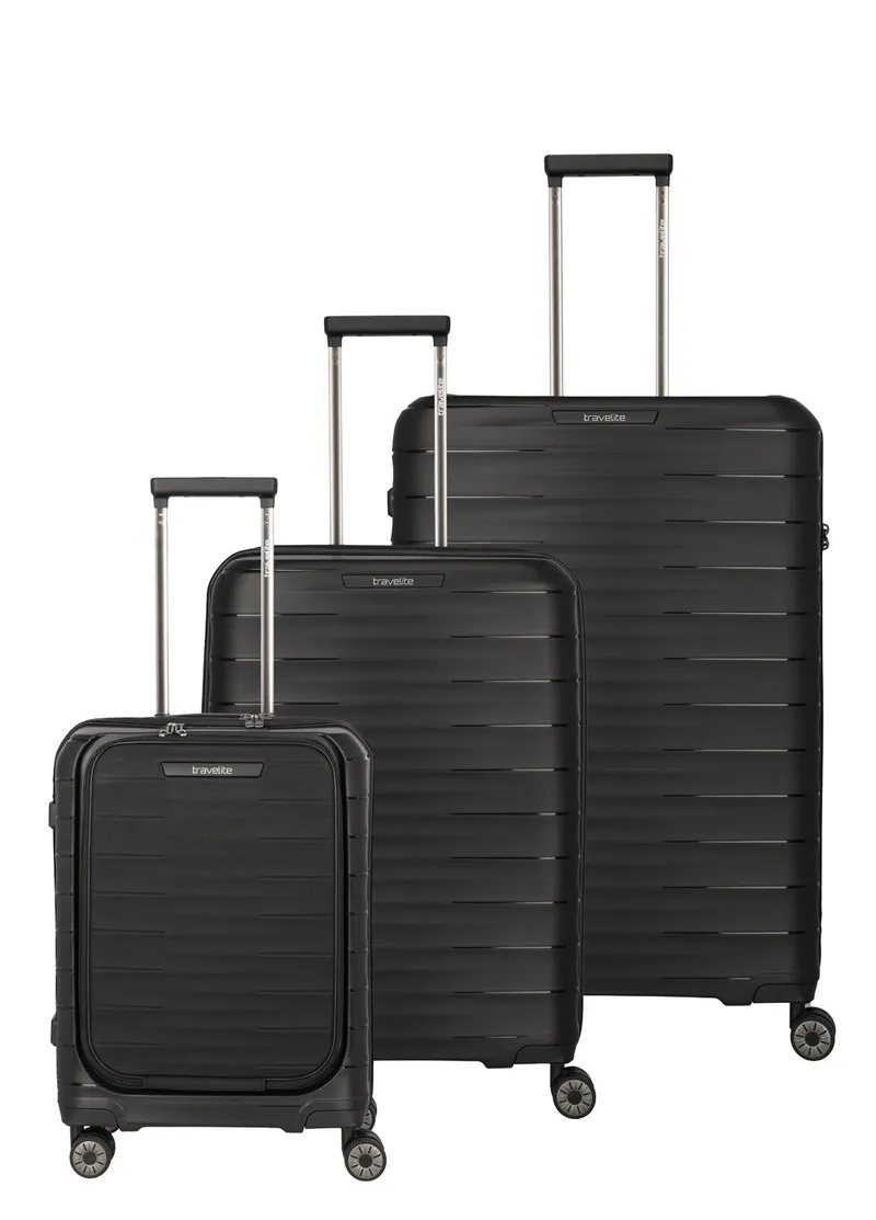 Travelite Travelite MOOBY 3-tlg., L/M/S VT, Koffer-Set Schwarz, Black, – Produktbild 1 von 1