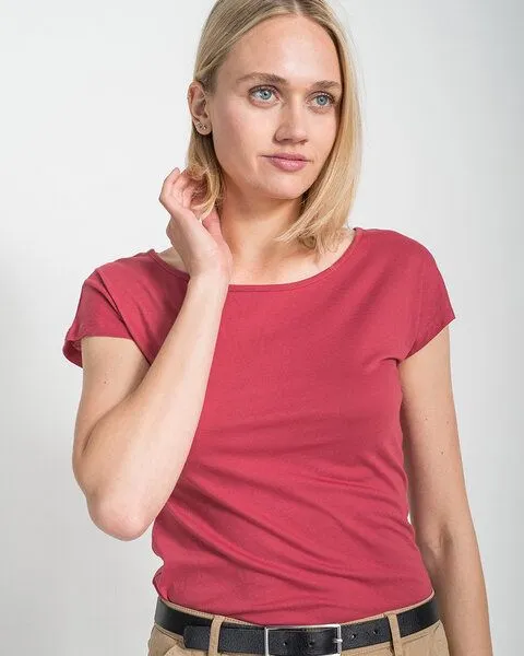Alma & Lovis Alma & Lovis T-Shirt aus Bio-Baumwolle | Short Pure, Rot, – Produktbild 1 von 3