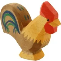 Ostheimer Ostheimer Hahn (braun) 5 cm Laubholz, handgeschnitzt und lasiert – Produktbild 1 von 1