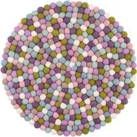 myfelt myfelt Filzkugel Sitzauflage (⌀ 36 cm, 36 x 36 cm), Multifarben pastell (greta), – Produktbild 1 von 1