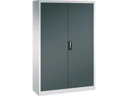 C+P C+P Stahlschrank mit Flügeltüren "Acurado" H1950xB1200xT400mm, Lichtgrau/Anthrazitgrau – Produktbild 1 von 1