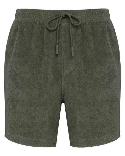 YTWOO YTWOO Terry Towel Herrenshorts aus Bio-Baumwolle/recyceltem PET | Made in Portugal, Khaki, – Produktbild 1 von 3
