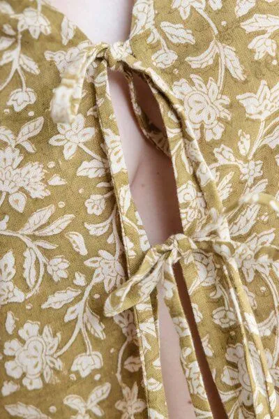 Jyoti - Fair Works Jyoti - Fair Works Hanf/ Tencel Bluse Kalira Blockprint – Produktbild 4 von 4