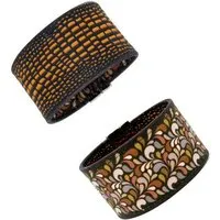 Seegarn Seegarn Wende-Armband 4cm, Schlange (braun) / paisley kl (bunt), – Produktbild 1 von 1
