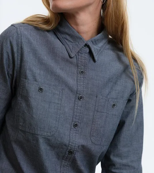 Gary Mash GARY MASH Damenbluse Chambray aus Biobaumwolle, Grey denim (grau), – Produktbild 2 von 4