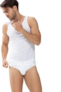 mey Mey Herren Athletic-Shirt Unterhemd aus Tencel "Network" – Produktbild 1 von 1
