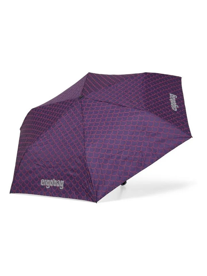 Ergobag Ergobag Taschenregenschirm Regenschirm, mit reflektierenden Details, Lila, – Produktbild 3 von 8