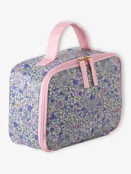 Vertbaudet Lunchbag FLOWERMIX Mädchen Lunchbox-Tasche personalisierbar pulver lila – Produktbild 1 von 1