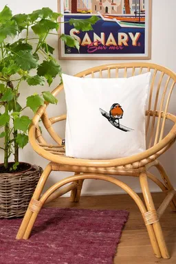 Hirschkind Hirschkind Bio-Kissenbezug 'Rotkehlchen', 40*40cm – Produktbild 1 von 1