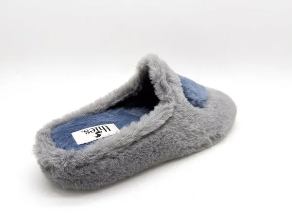 thies Rec Heart Slipper von thies ® aus recyceltem PES, Grey love, – Produktbild 4 von 4
