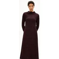 ARMEDANGELS ARMEDANGELS DAILIMAA ZEBRARAA Damen Jerseykleid aus Bio-Baumwoll Mix, Dark cranberry, – Produktbild 1 von 1