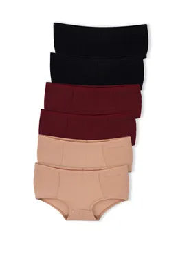 ORGANICATION ORGANICATION Damen vegan Blaire | Boyshorts Panty Aus Bio-Baumwolle Und Tencelâ„¢ Modal-Mix Im 6er-Pack – Produktbild 1 von 1