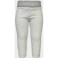 OrganicEra Baby-Leggings gestreift 'OrganicEra' aus Bio-Baumwolle, Grey melange (grau), – Produktbild 1 von 1