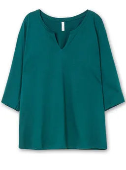 sheego 3/4-Arm-Shirt petrol – Produktbild 1 von 1