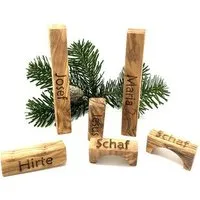 Olivenholz erleben Olivenholz erleben Weihnachtskrippe "MODERN LIFE" aus Olivenholz – Produktbild 1 von 1