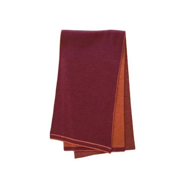 austriandesign.at austriandesign.at RingelSchal aus extrafeiner Merinowolle, Rot/orange, – Produktbild 2 von 2