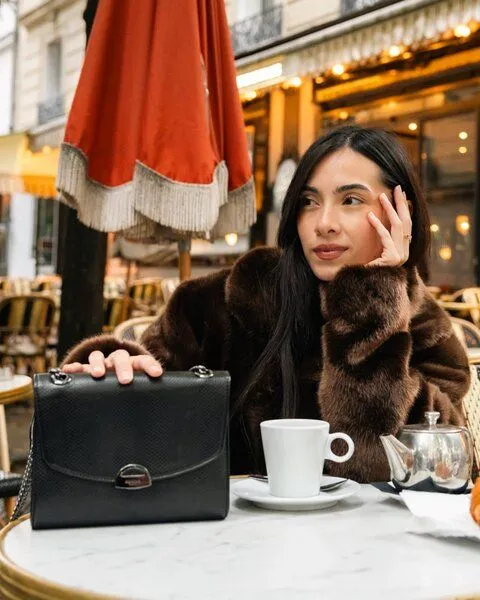Ashoka Paris Ashoka Paris Mini Paname Uppeal Eidechse Schwarz – Produktbild 6 von 6
