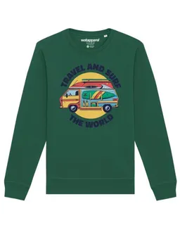 watapparel watapparel Sweatshirt Unisex Travel and surf – Produktbild 1 von 1