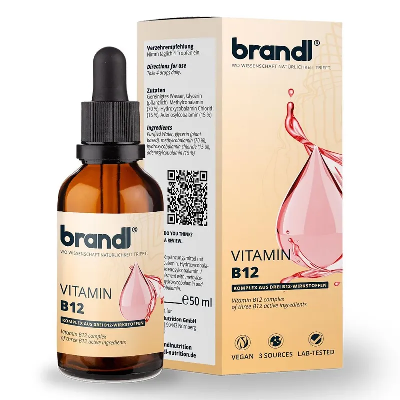 Brandl Nutrition Brandl Vitamin B12 Tropfen – Produktbild 1 von 1
