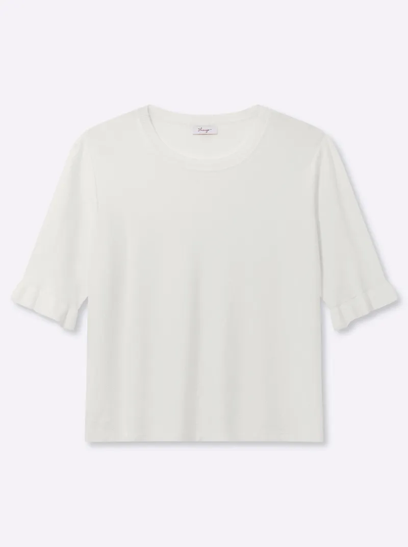 sheego Ajourpullover, Ecru, – Produktbild 1 von 2