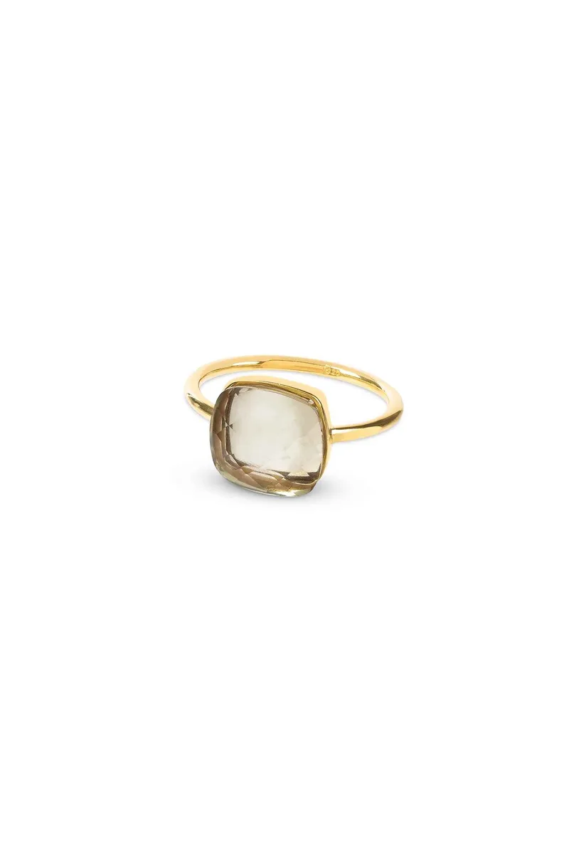 Amadeus Amadeus Damen vegan Ring Sophia Prasiolith Gold, Gold, – Produktbild 1 von 2