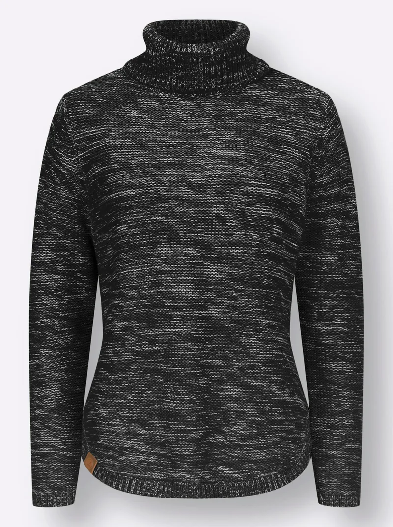 Witt Pullover schwarz-meliert, Schwarz-meliert, – Produktbild 1 von 2