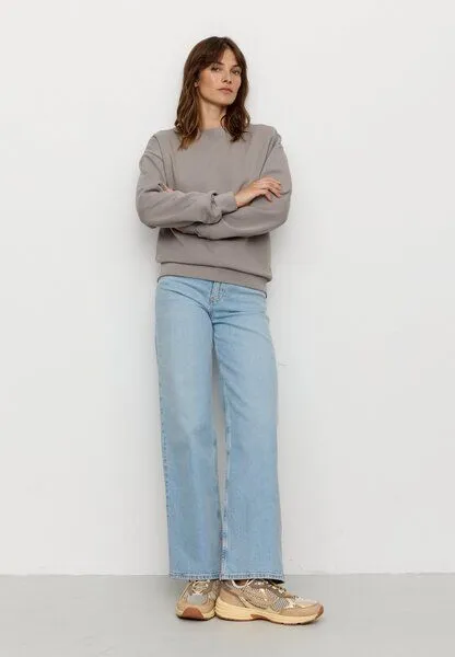 recolution Damen Sweatshirt aus Bio-Baumwolle - NERINE - recolution, Greige (grau), – Produktbild 3 von 4