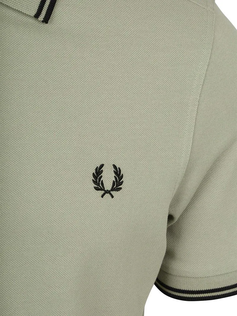 Fred Perry Fred Perry Polo Twin Tipped M3600 Grün S23 - Größe L, Grün, – Produktbild 5 von 5