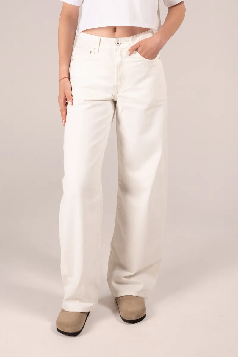 Kuyichi Kuyichi Damen vegan Jeans Lucy Loose Weiß, Weiß, – Produktbild 2 von 2