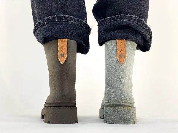 nat-2 Biologisch abbaubarer Gummistiefel nat-2 Bio Boot, Green grey (grün), – Produktbild 4 von 4