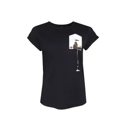 FÄDD FÄDD Damen T-Shirt Rundhals Bio-Baumwolle "Glücksschiss BT" Navy Schwarz – Produktbild 1 von 1