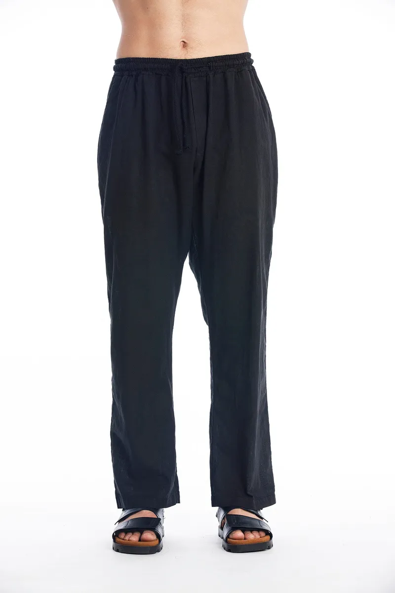 RAVENS VIEW IBIZA RAVENS VIEW IBIZA Herren vegan Hose Lucas Schwarz, Schwarz, – Produktbild 1 von 2