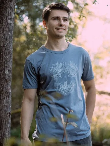 Life-Tree Life-Tree Fairwear Bambus Shirt Men Fusion, Grau, – Produktbild 2 von 4