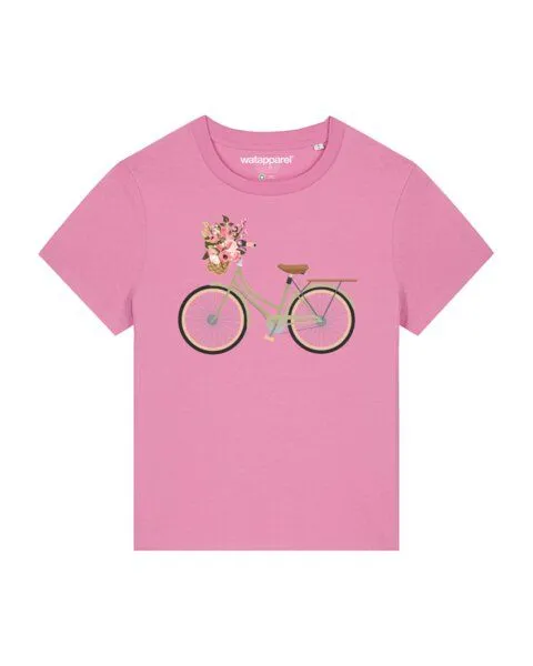 watapparel watapparel T-Shirt Frauen Damenfahrrad, Bubble pink, – Produktbild 1 von 4