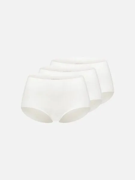 erlich textil erlich textil Light Touch High Waist Slip im 3er Pack aus weichem Modal, made in Europe, Ecru, – Produktbild 2 von 6