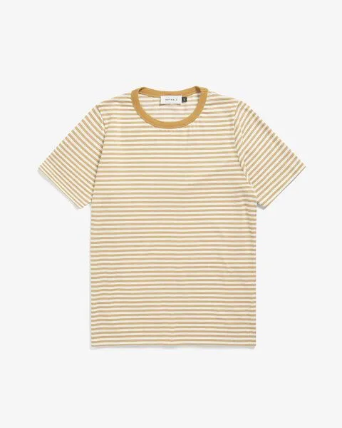 Rotholz Rotholz Gestreiftes T-Shirt Bio Baumwolle, Caramel, – Produktbild 5 von 7