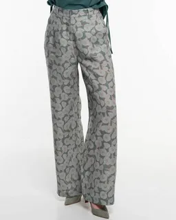 Alma & Lovis Alma & Lovis Stylische Print-Marlenehose aus reinem Leinen | Calla Marlene – Produktbild 1 von 1