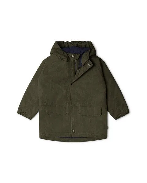 MATONA MATONA Gefütterte Jacke für Kinder aus gewachster Bio-Baumwolle / Padded Jacket, Grün, – Produktbild 2 von 3