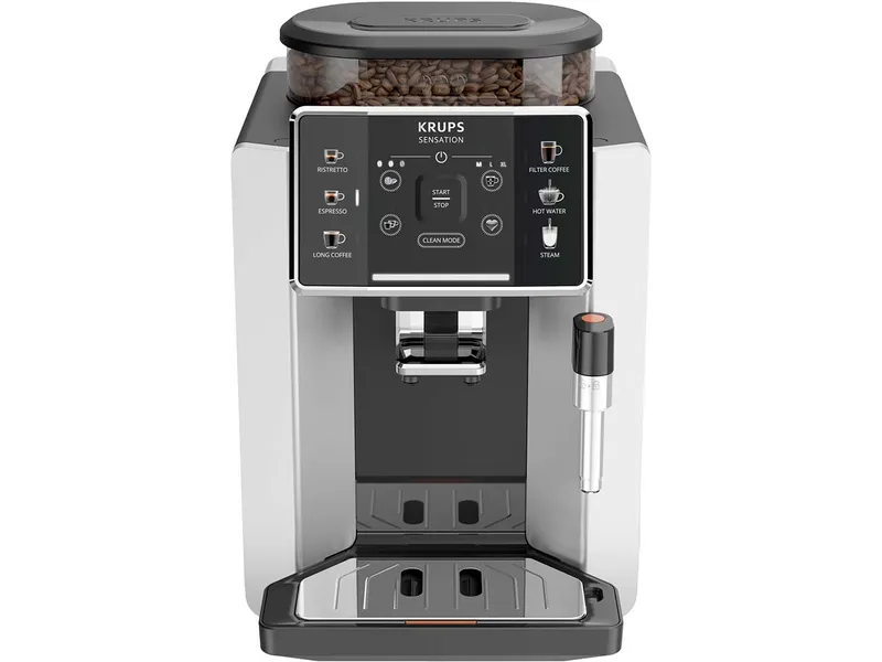 Krups Krups Kaffeevollautomat "Sensation EA910E" mit Brühgruppe aus Metall, Schwarz/silber, – Produktbild 1 von 1