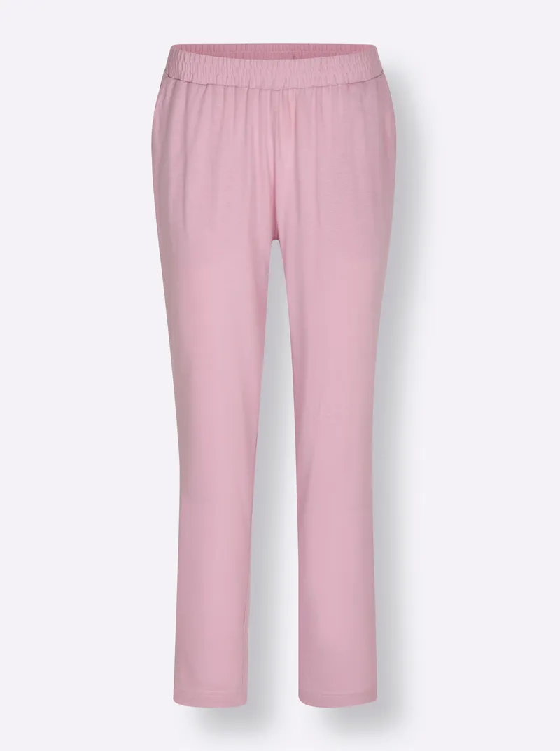 wäschepur Schlafanzug-Hose rosé, Rosé, – Produktbild 1 von 2