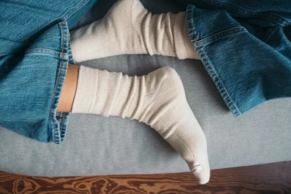SALZWASSER SALZWASSER 2 Paar Grobstricksocken Bio-Baumwolle, Sand (beige), – Produktbild 4 von 4