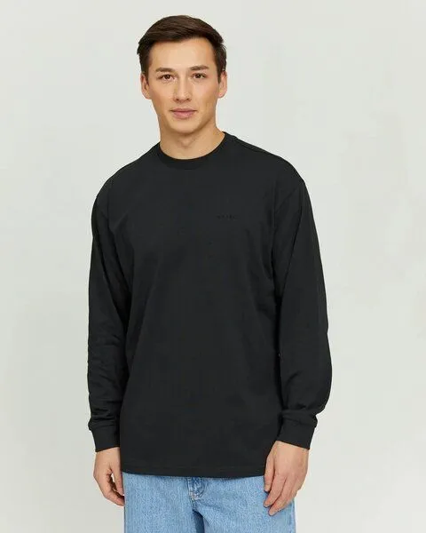 Mazine Mazine Langarmshirt Marek - aus Bio-Baumwolle, Black (schwarz), – Produktbild 1 von 3